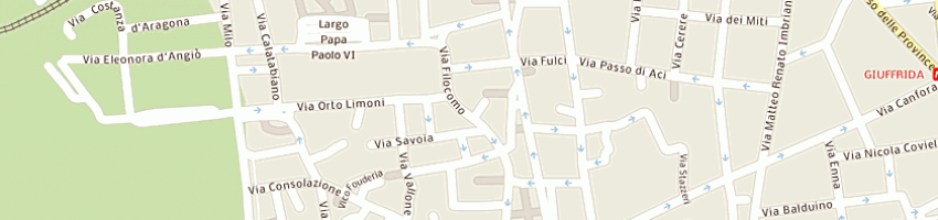 Mappa della impresa codigas (srl) a CATANIA