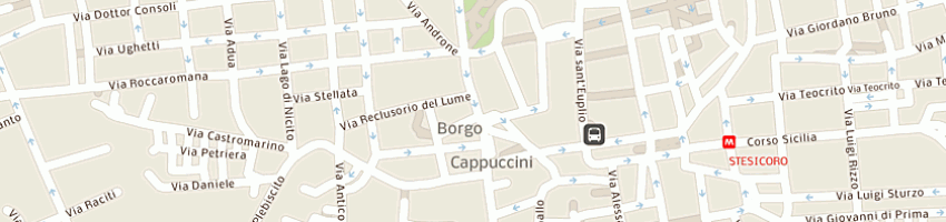 Mappa della impresa ottica consoli srl a CATANIA