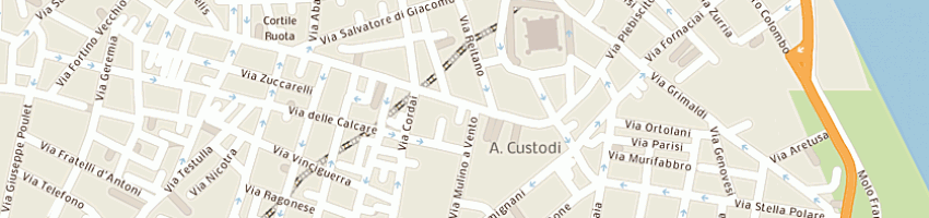 Mappa della impresa castorina gesualdo a CATANIA