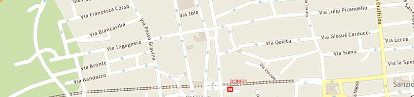 Mappa della impresa ai due corni a CATANIA