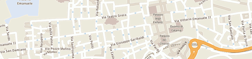 Mappa della impresa ina assitalia assicurazioni srl a CATANIA