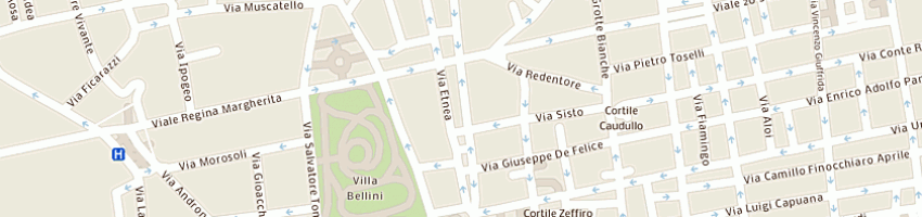 Mappa della impresa la casa dei fiocchi di tina bonanno a CATANIA