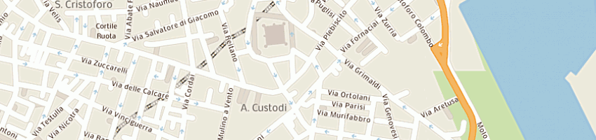 Mappa della impresa farmacia rizzo nervo maria a CATANIA
