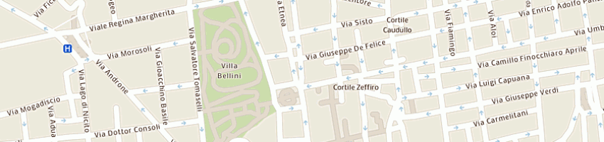 Mappa della impresa associazione villa valeria a CATANIA