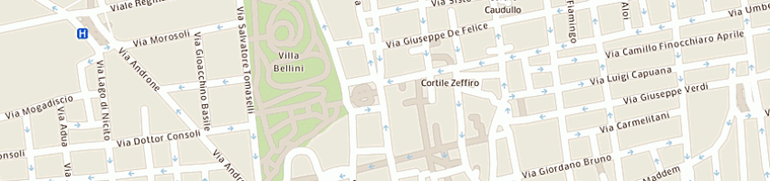 Mappa della impresa pasticcerie siciliane riunite srl a CATANIA