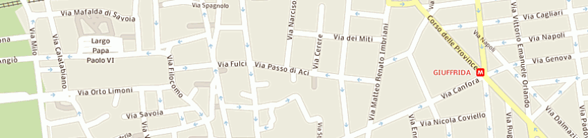 Mappa della impresa codini di costantino luigi rosario di dio vincenzo e nicolosi salv a CATANIA