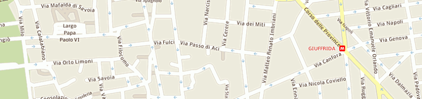 Mappa della impresa d'urso giuseppe a CATANIA