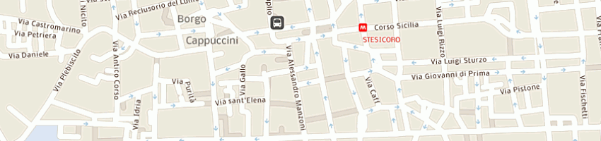 Mappa della impresa arena a CATANIA