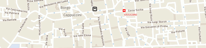 Mappa della impresa casa delle fodere e dei tessuti srl a CATANIA