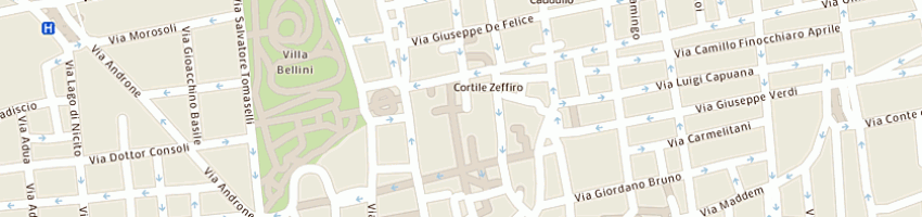 Mappa della impresa l'artigiana di borrello aurora a CATANIA