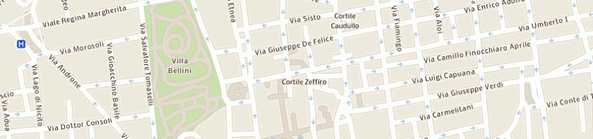 Mappa della impresa naturamica sas di palazzolo giuseppe societa' in accomandita semplice a CATANIA