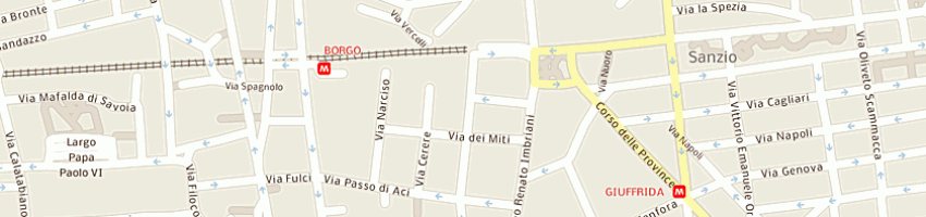 Mappa della impresa cacia parrucchieri snc di cacia alessandro e pollino maria a CATANIA
