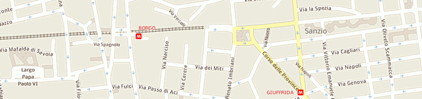 Mappa della impresa cafi di catanuto f e fichera o snc a CATANIA