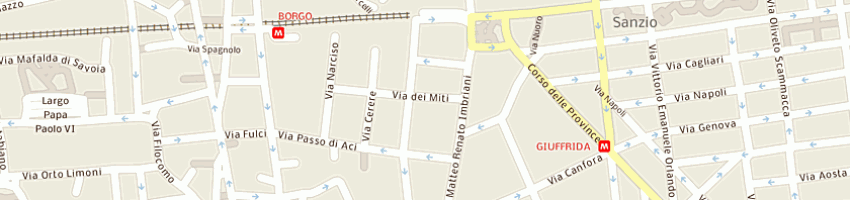 Mappa della impresa cir consorzio imprese riunite a CATANIA