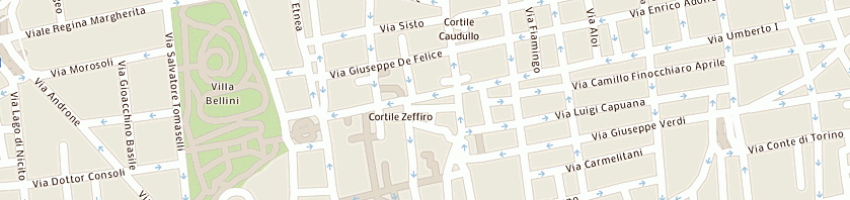 Mappa della impresa dato toscano zaira a CATANIA