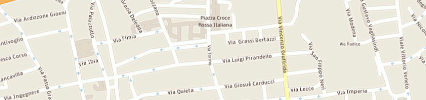 Mappa della impresa russo benito a CATANIA