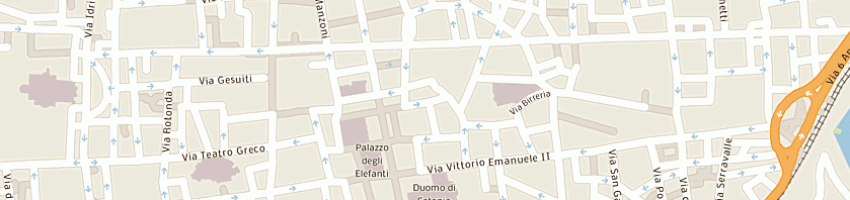 Mappa della impresa urzi' alimentari di rosario e c sas a CATANIA