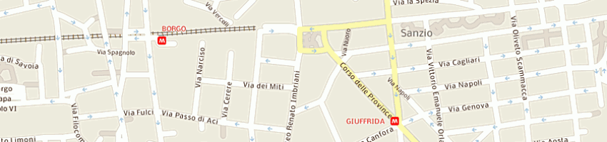 Mappa della impresa watch inn di d'acci gerardo a CATANIA