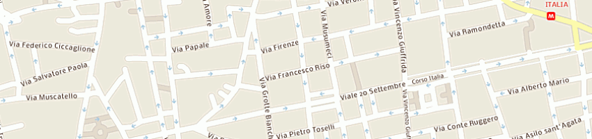 Mappa della impresa associazione italiana per la ricerca sul cancro a CATANIA