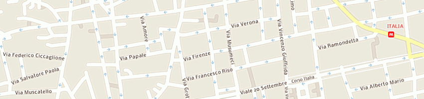 Mappa della impresa nuova egeria palestre sas di cannavo' loredana e ricchiazzi andrea a CATANIA