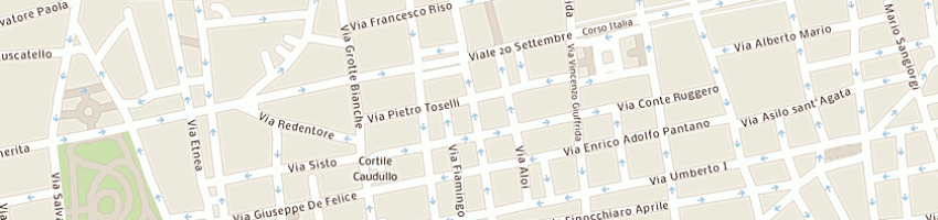 Mappa della impresa municipio di catania a CATANIA