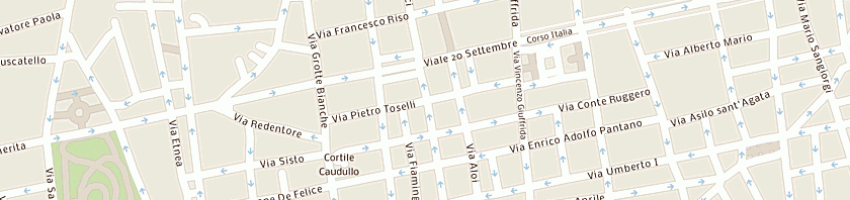 Mappa della impresa ali rent srl a CATANIA