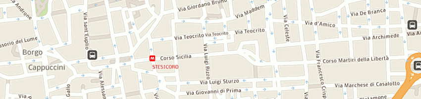 Mappa della impresa centro culturale cavallotto a CATANIA