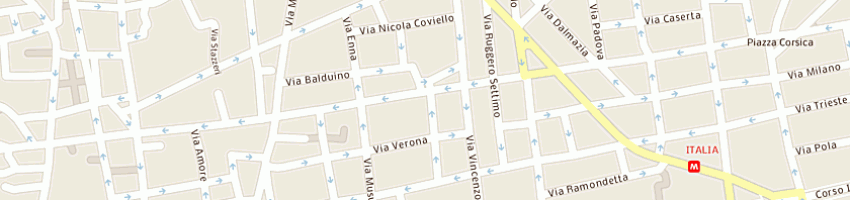 Mappa della impresa planet service di platania e c snc a CATANIA
