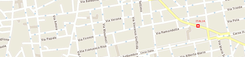 Mappa della impresa itaca viaggi srl a CATANIA