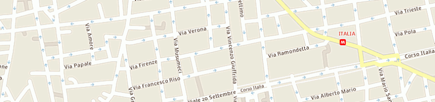 Mappa della impresa uffici giudiziari procura distrettuale a CATANIA