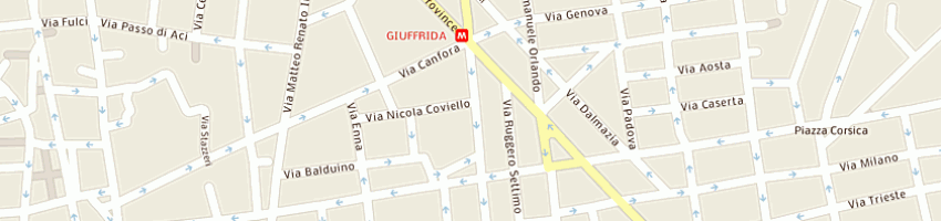 Mappa della impresa bonaccorso giuseppe a CATANIA