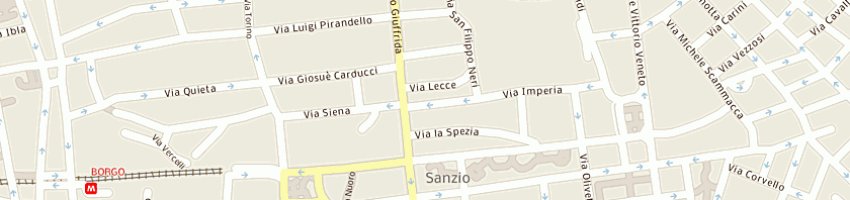 Mappa della impresa reitano giuseppe a CATANIA
