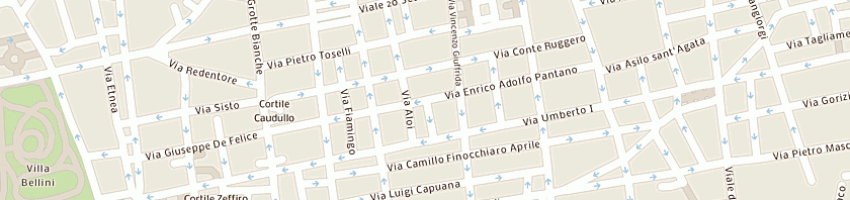 Mappa della impresa villa dei gerani srl a CATANIA