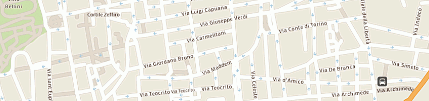 Mappa della impresa municipio di catania polizia municipale a CATANIA