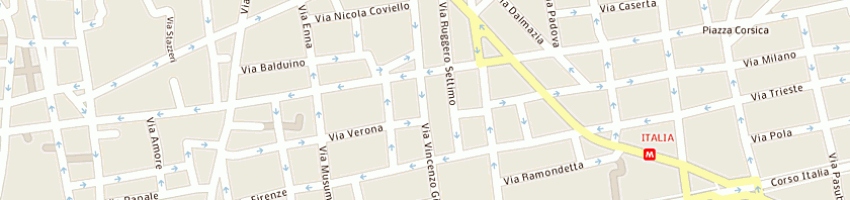 Mappa della impresa la tecnotarga a CATANIA