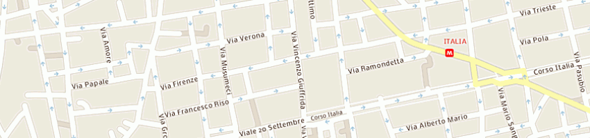 Mappa della impresa jam service sas di gabriella serafica e c a CATANIA