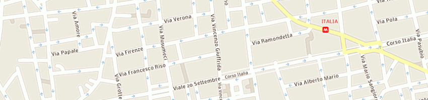 Mappa della impresa ottica santanocito francesca a CATANIA