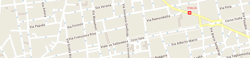 Mappa della impresa banca popolare dell'etna societa' cooperativa a CATANIA