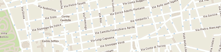 Mappa della impresa ottica di aldo tomaselli a CATANIA