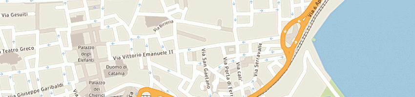 Mappa della impresa vetreria serafino a CATANIA