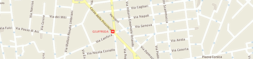 Mappa della impresa cosentino giuseppe a CATANIA