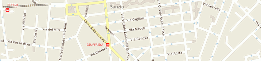 Mappa della impresa osmed di maurizio sapienza e csas a CATANIA