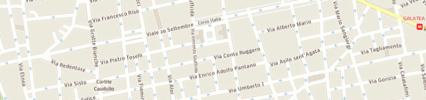 Mappa della impresa thi catania srl a CATANIA