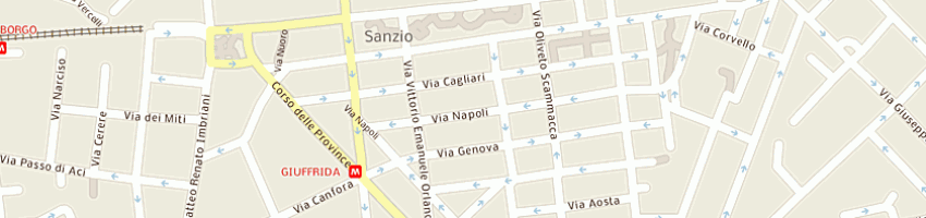 Mappa della impresa sciacca alfio a CATANIA