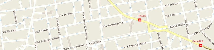 Mappa della impresa carloro di perrotta carlo a CATANIA
