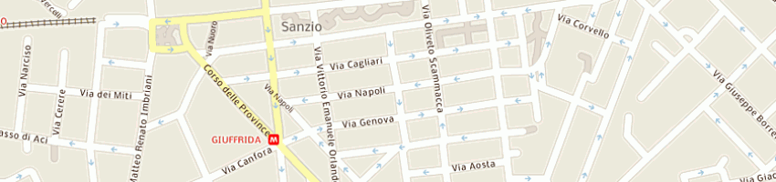 Mappa della impresa guagliardo prospero a CATANIA