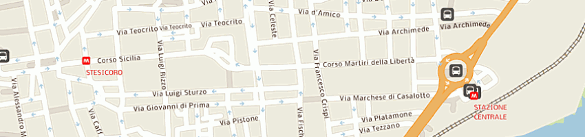 Mappa della impresa giemme viaggi srl a CATANIA