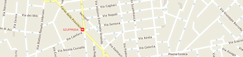 Mappa della impresa santonocito francesca a CATANIA