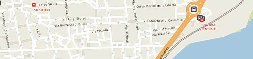 Mappa della impresa pizzeria a casa d'amici di giuffrida antonino a CATANIA