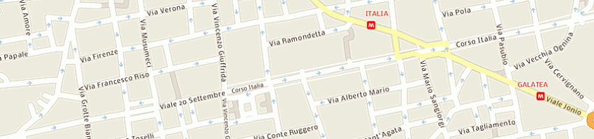 Mappa della impresa poste italiane spa a CATANIA